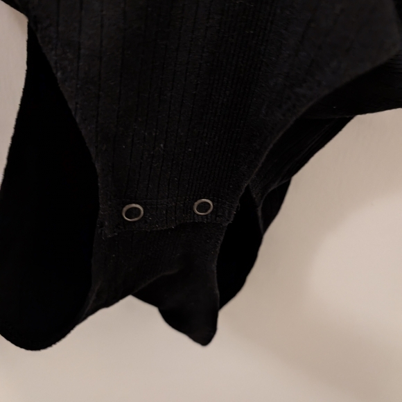 American Eagle Ribbed Tank Black Bodysuit size S - Picture 4 of 5